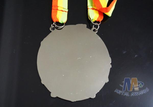 Die Casting Zinc Alloy Carnival Festival Metal Enamel Medals Filling Colors Custom Design With Ribbon