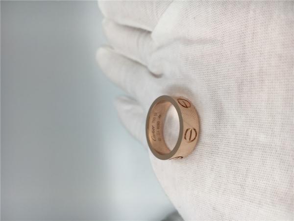 Anel de noivado do amor das mulheres, casamento Rose Gold Ring