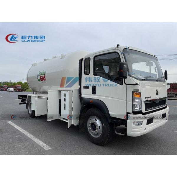 Автоцистерна газа Sinotruk HOWO 4x2 15m3 12m3 LPG Bobtail