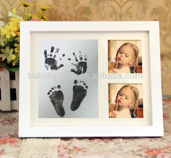 Newborn Baby Souvenir Baby Handprint Footprint Clay Kit With Ink Pad