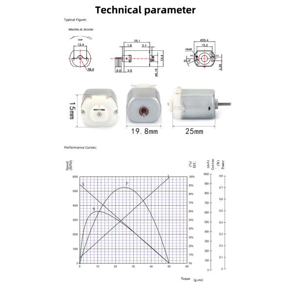 Faradyi Customized High Quality  130 1.5v 3.7v Dc Micro Carbon Brush Motor For Toys And Soap Dispenser