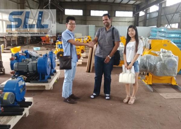 12m³/H Capacity Industrial Hose Pump / Squeeze Pump Concrete No Pollution