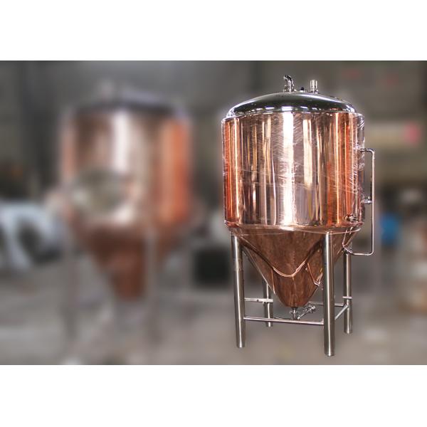 500 Liters Red Copper Beer Fermentation Tank For Hotel / Restaurant / Pub