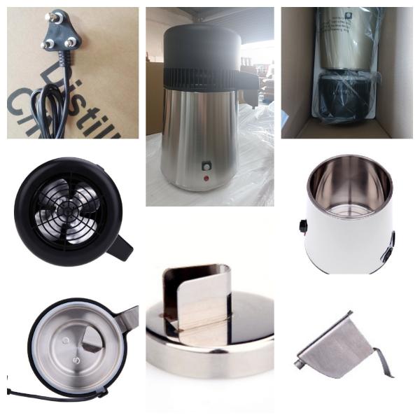 Equipo portátil de tratamiento de agua Destilador de agua médica de laboratorio 4L para autoclave de banco superior