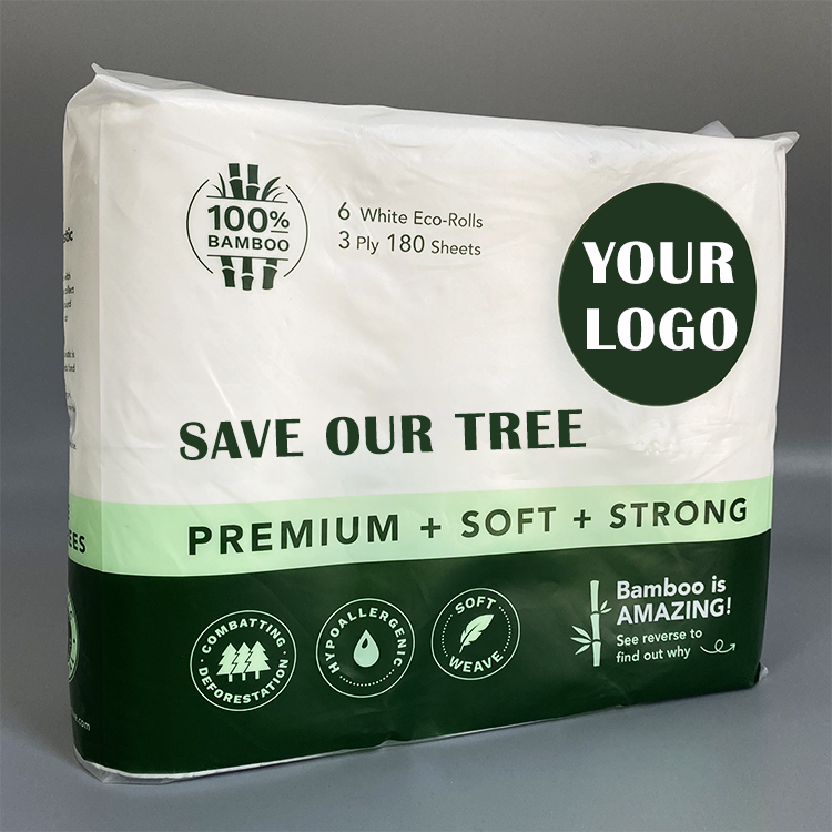 Natural Bamboo Pulp Ultra Soft Household Paper Towel Bamboo Toilet Tissue Roll Paper Household Toilet Paper Tissue