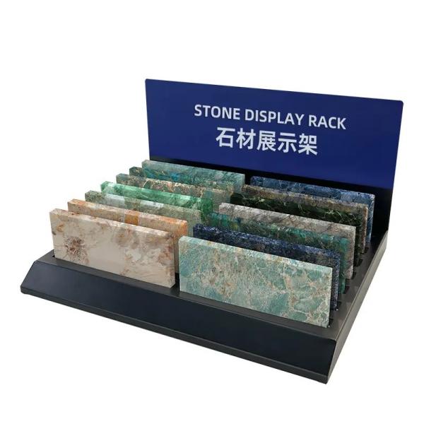 18pcs Small Stone Display Stand Quartz Samples Marble Slab Stand 455mm