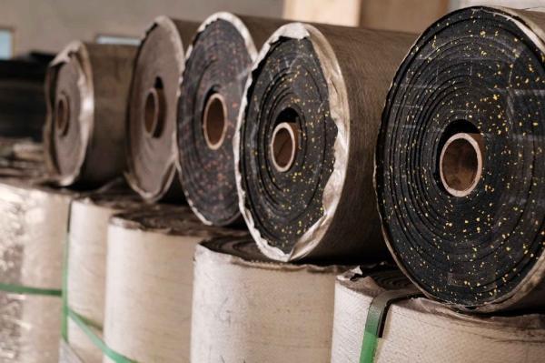 1220X6mm Non Slip Rubber Matting Roll Shock Absorption Gym Mat Rolls Lightweight For Exercise