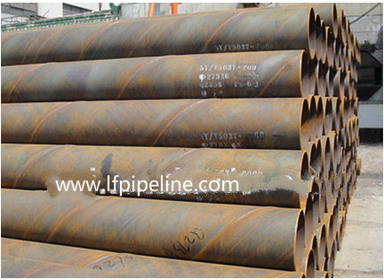 black spiral welded mild steel pipe
