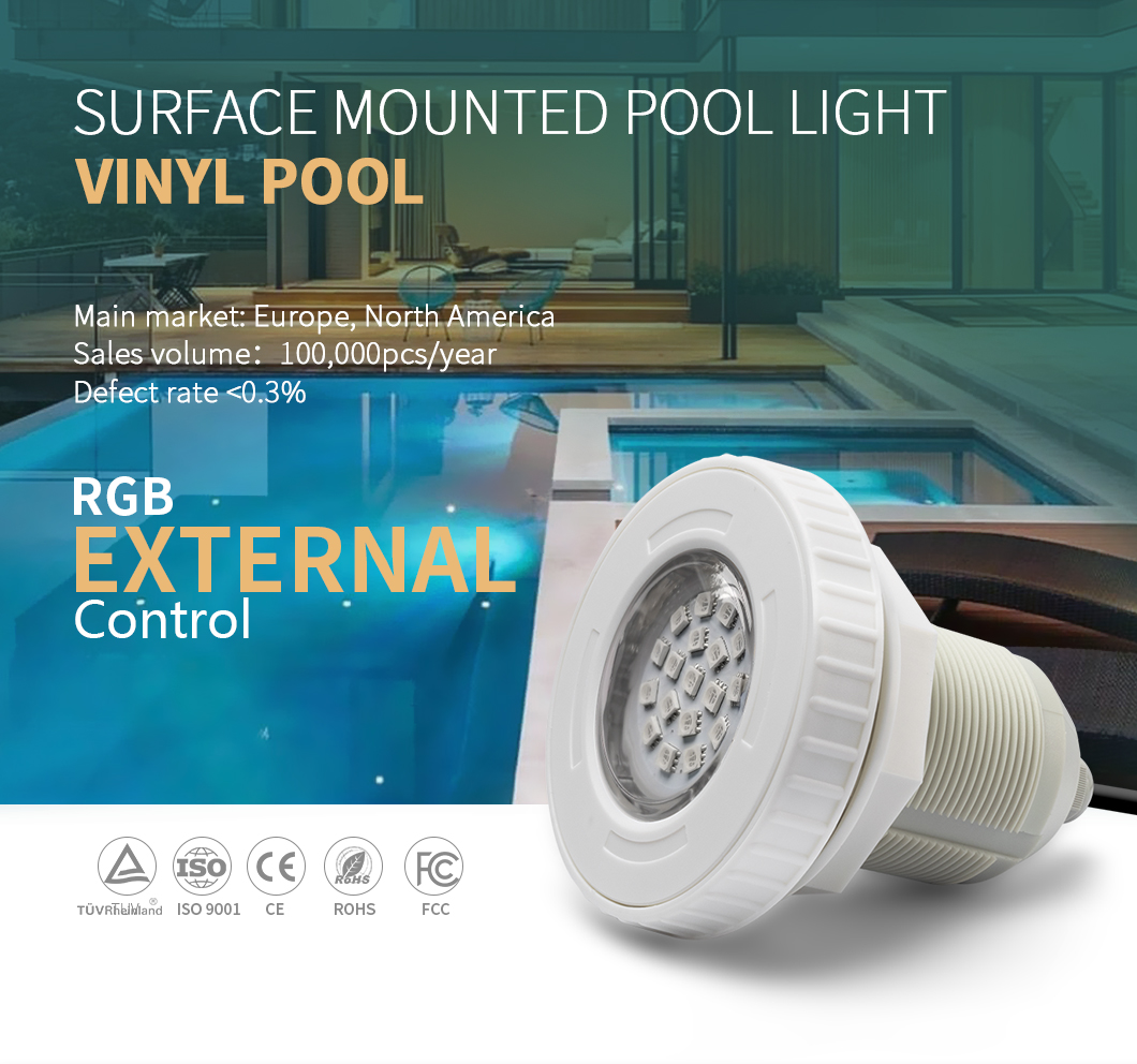 VDE RGB 3W 12v привел установленную поверхность светов 250ma SMD5050 бассейна
