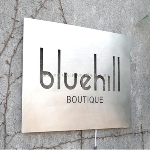 Customized Acrylic Led Light Signage Board Metal Lighted  Light Box Sign