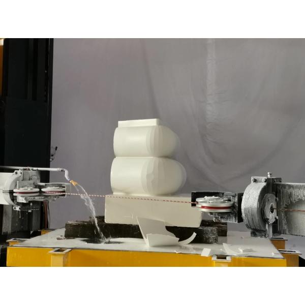 5-осевая CNC бриллиантовая дротовая пила для различных форм мрамора или гранита и 3D форм