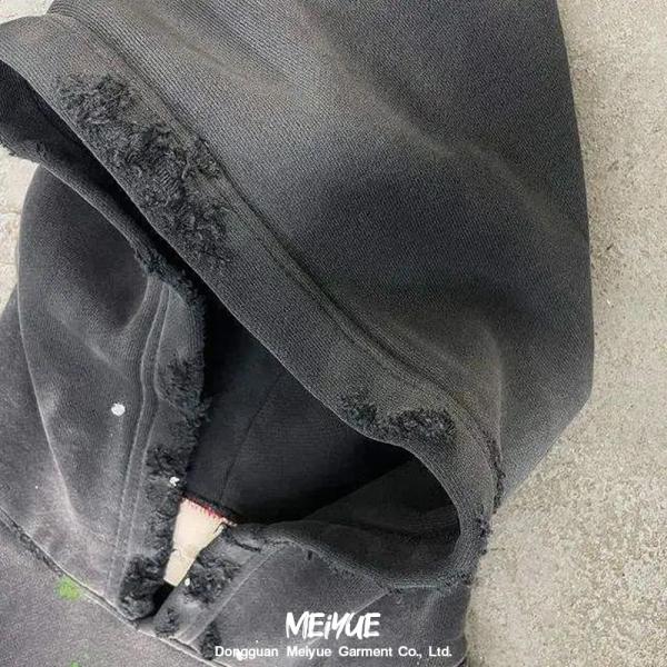 Hoodies para hombres de ropa callejera de estilo vintage 100% algodón 480 gramos