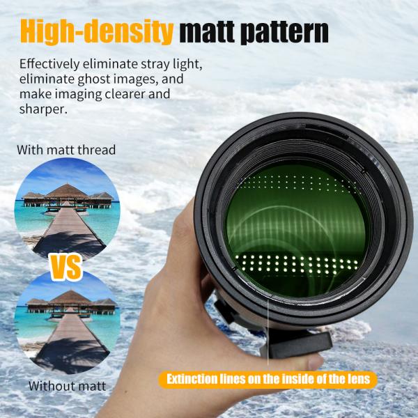 Bird Watching Monocular Waterproof Spotting Scope 20-60X60 Bak4 For Hunter