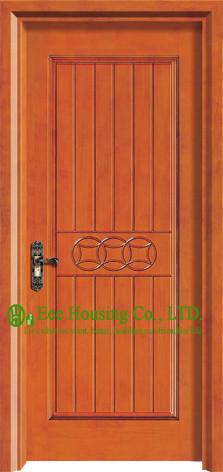 Custom Water Proof Timber Veneer Single Bedroom Door ,Modern Wooden Main Door Design