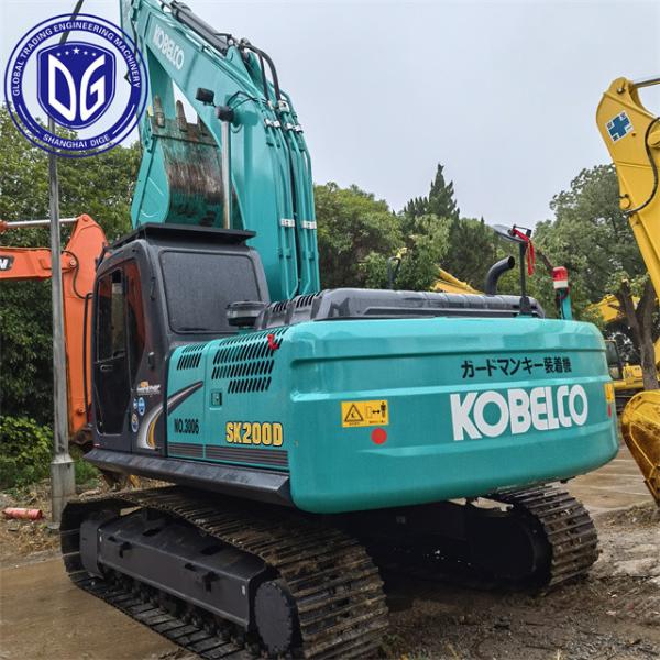 20T SK200D Использованный экскаватор Kobelco Гидравлический экскаватор Crawler