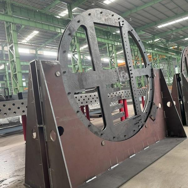 Customized Steel Structure Gear And Support Part Of Tilter Facility
