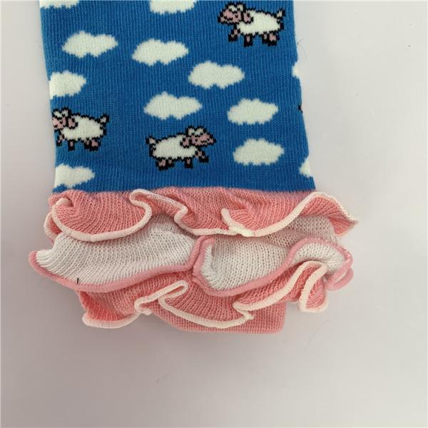 Thick Cushioned Combed Cotton Pant Tights for Kid Girls Winter Warm Cartoon Print 80%