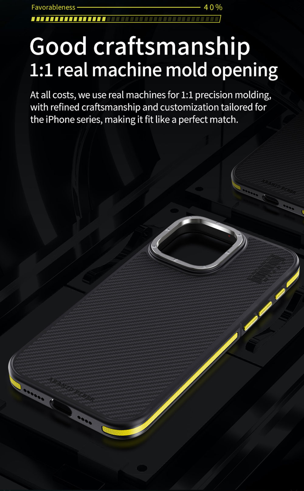 For Aramid Fiber TPU TPE Phone Case for 15/14/13/12 Pro Max Frosted Matte Back Magnetic Luxury Design Custom Logo