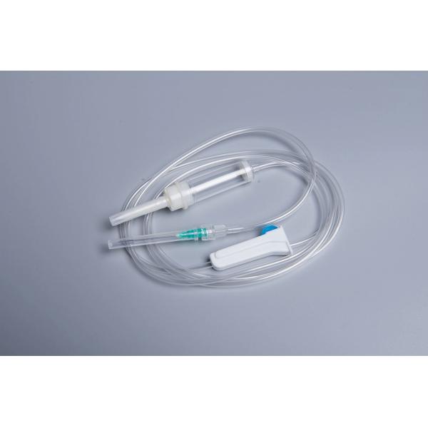 150cm Sterilized Stainless Steel Needle Disposable Infusion Set with Transparent Connector