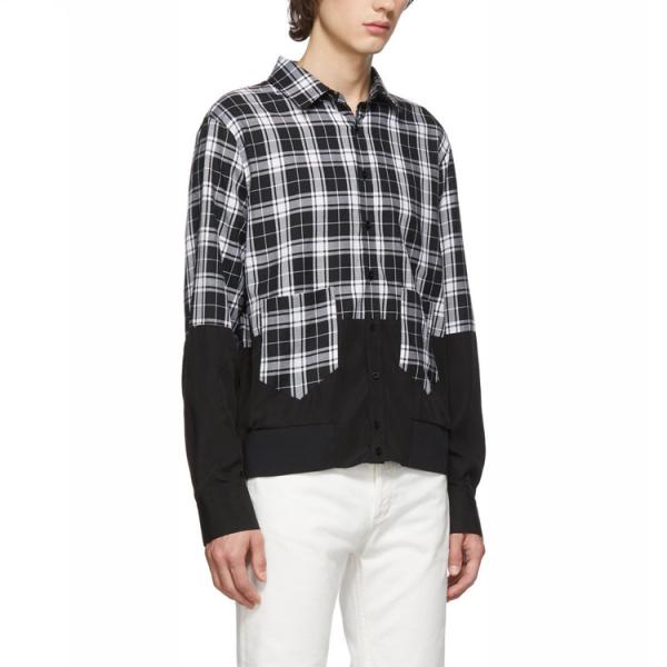 100% Cotton Mens Fashion Casual Shirts With Turn Down Collar OEM Service