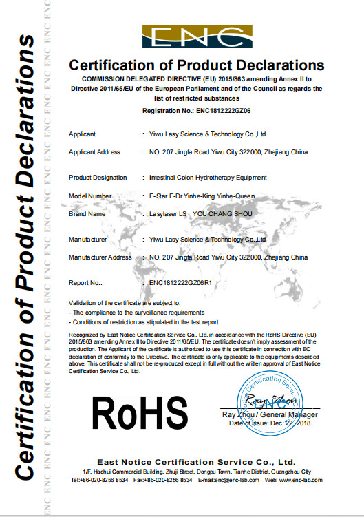 China Lasylaser Beauty Supply Certifications