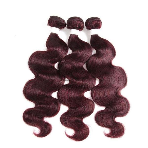 #99J Dark Wine Body Wave Remy Human Hair Bundles Sew In Weave Bundles Brazilian Bundle Deals