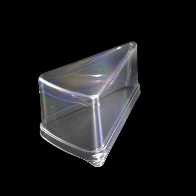 Couvercle de boîte à gâteaux en PET pour desserts triangulaires