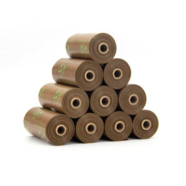 Eco Friendly Compostable Dog Poop Bags OEM Biodegradable Pet Trash Bags