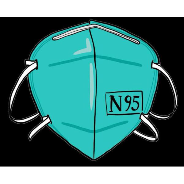 Waterproof KN95 Face Mask FFP2 Respirator Surgical Disposable Mask