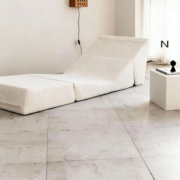 Modern Square Sectional Sofa Apartment Living Room Bedroom Recliner Sofa Bed Furniture Vacuum Compressed Modular Packing
