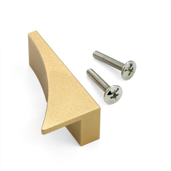 Modern Four Star Golden Aluminum Cupboard Door Handles For Decoration