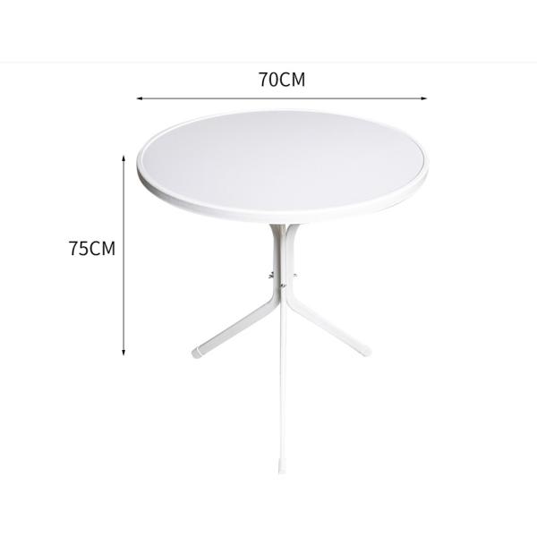 Outdoor Leisure Metal Garden Coffee Tables in Modern Round Shape with Customized Color