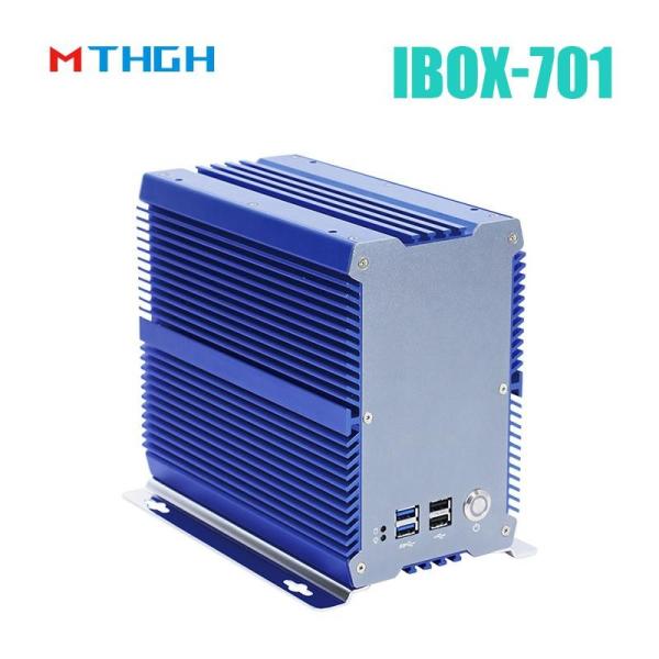 Intel Core i5-7200U Industrial Fanless Mini PC with 6 COM Ports and DC 9~36V Wide Voltage Input - IBOX-701Plus