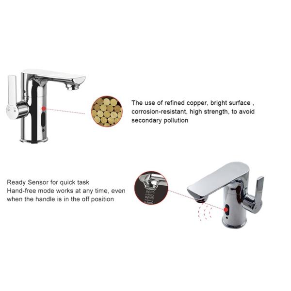 2024 Lizhen Electric Sensor Faucet Bathroom and Kitchen Faucet with Single Hole Mount