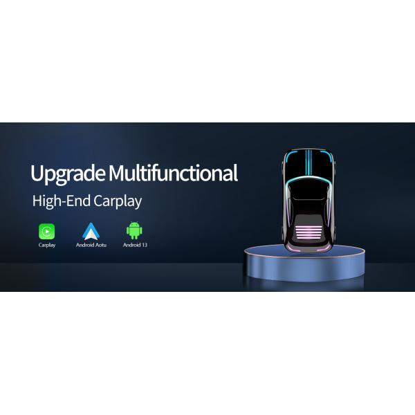 Factory Price 7 Colors ABS Material Android Carplay Box Wireless Carplay Adapter with 5G WIFI BT 5.0 2IN1 Wireless