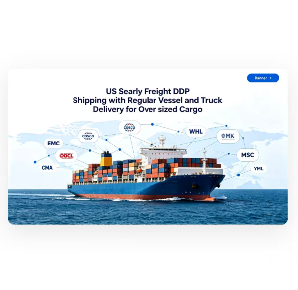 Oversized Cargo US Sea Freight DDP Shipping With Regular Vessel / Truck Delivery
