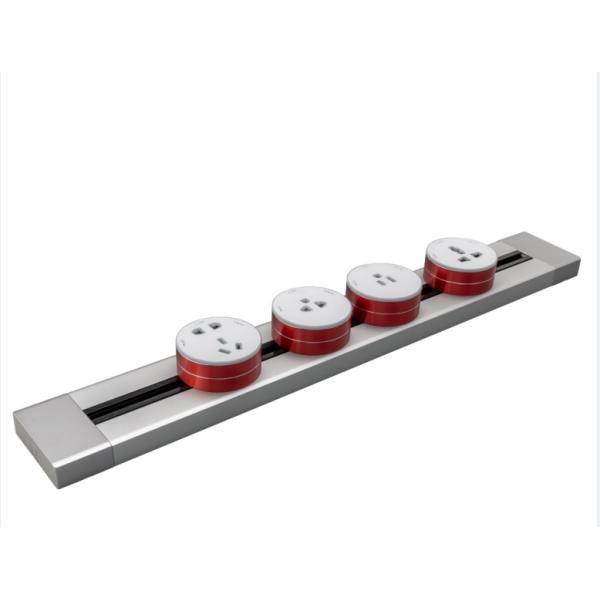 Removable Power Socket, Concealed Mounting Track And Power Adapter For Commercial
