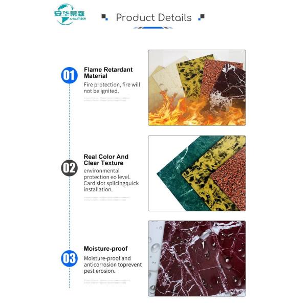 Дом Строительство Мрамор ACP 1220x2440 мм Строительные материалы Алюминиевый композитный лист
