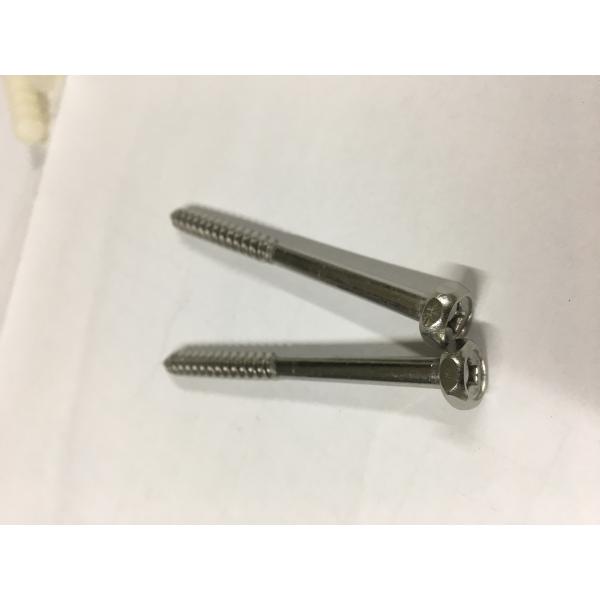 White Toilet Mounting Hardware Toilet Floor Bolts With Stainless Steel Screw