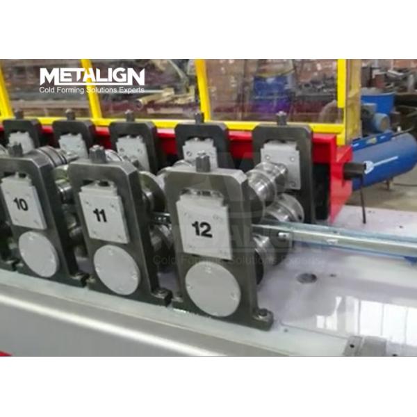 Hydraulic Punching And Cooling System Customized Roll Forming Machine For Metal Grape Vine Support Profiles