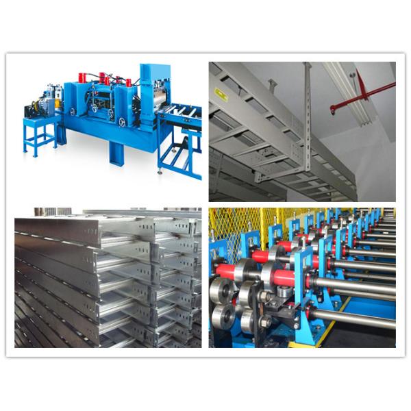 Rollo de acero de la bandeja de cable del transporte GCr15 que forma la máquina con el sistema hidráulico del corte