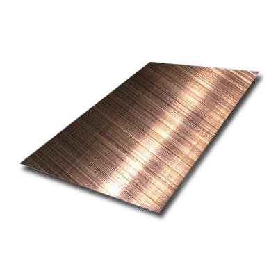 Placas decorativas escovadas da folha de aço inoxidável da linha fina 304 201 430 hl de 0.28mm