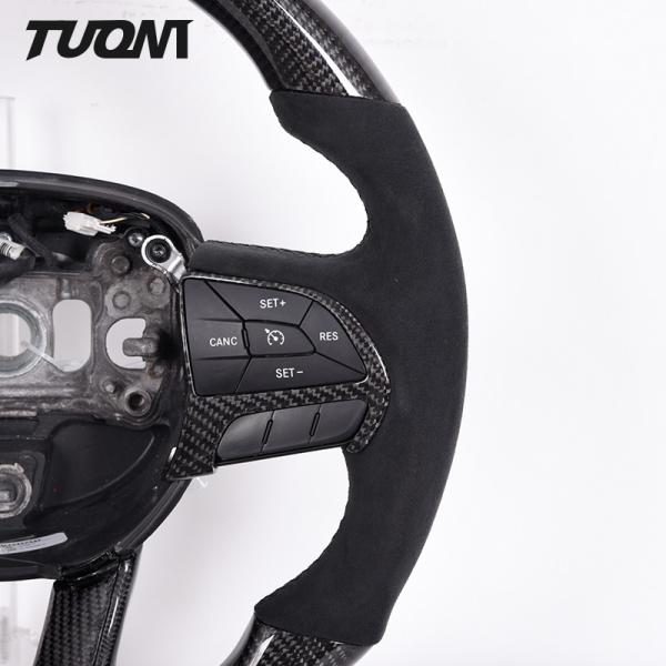 Matte Charger Dodge Carbon Fiber Steering Wheel Carbon Fiber