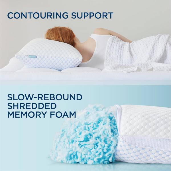 Rayon Derived from Bamboo Cooling Pillow with Adjustable Loft and Anti-Static Comfort