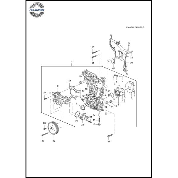 FSK 55593034 Thermostat for Chevrolet Trax Encore Opel