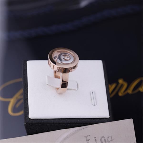 Diamant heureux de Ring In 18k Rose Gold White Gold With d'esprit de Chopard