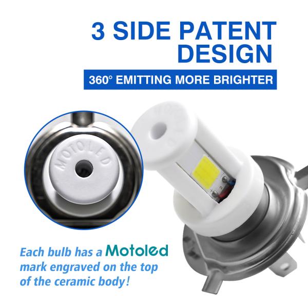 COB Led Motorcycle Super Bright Light Bulb 12V 48V 80V para Bajaj Pulsar 180 por YAYE