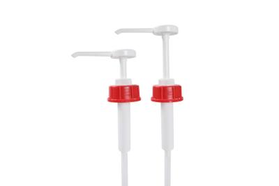 UKR30 57mm Closure 15cc 30cc Red Plastic Ketchup Sauce Dispenser Pump of Pilfer Proof Closure Design