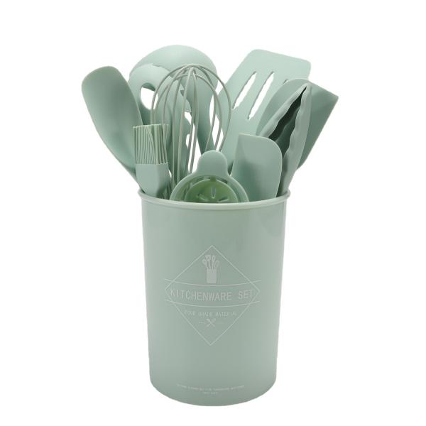 12pcs Kitchen Appliances Cooking Set with Non-stick and Durable Silicone Utensils