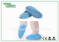 Imperméable à l' eau pour les salles blanches Couverture de chaussure jetable non tissée avec bandes antidérapantes